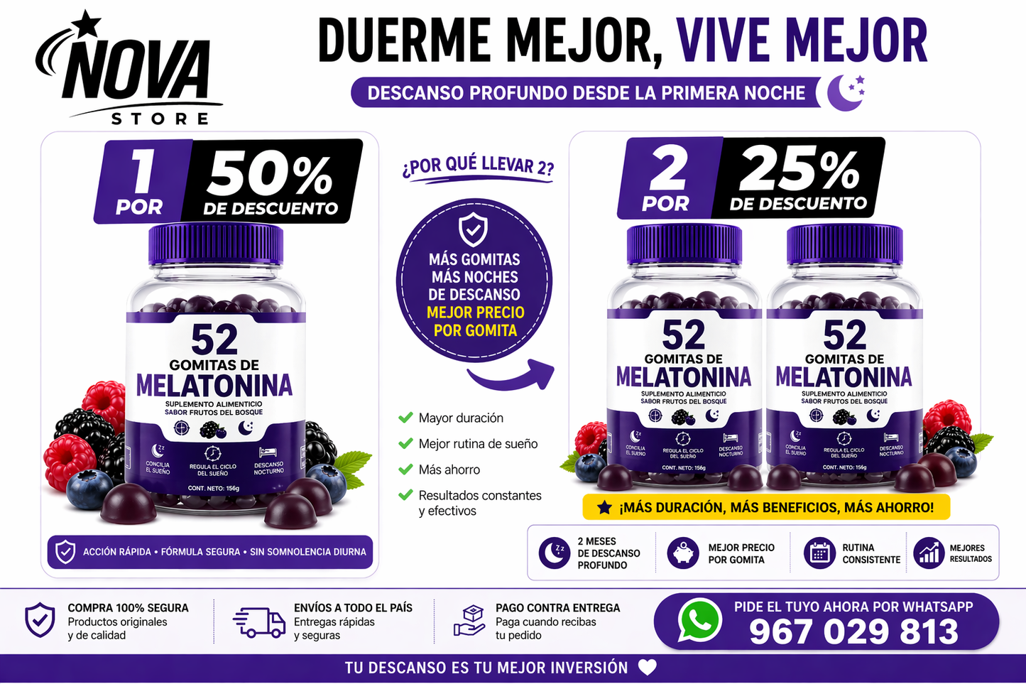 S2 GOMITAS MELATONINA CONCILIA EL SUEÑO