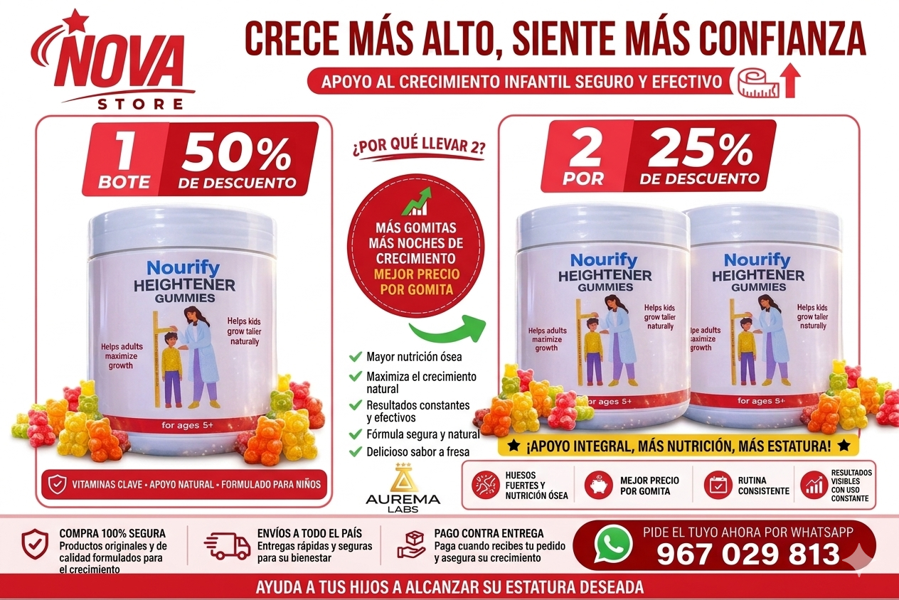 Gomitas Nourify para el Crecimiento