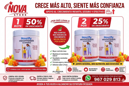 Gomitas Nourify para el Crecimiento